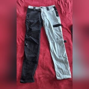 Dolls Kill Widow In Too Deep Color Block Black And White Pants